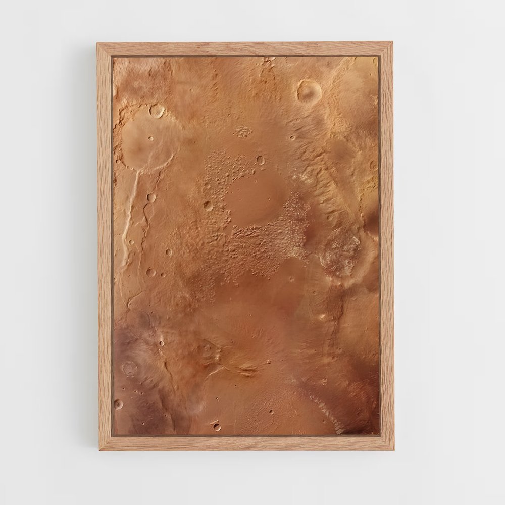 Poster magnifique surface de Mars – affiche Système solaire (vue 4)